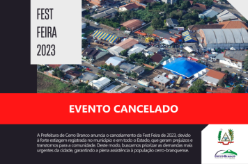 Prefeitura cancela a Fest Feira de 2023