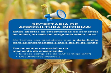 SECRETAIRA DE AGRICULTURA INFORMA