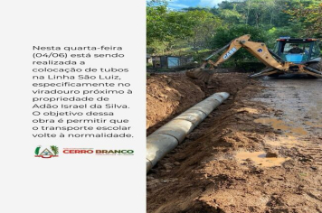 COLOCAÇÃO DE TUBOS