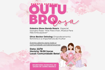 EVENTO ESPECIAL OUTUBRO ROSA