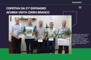 Comitiva da 21ª Expoagro Afubra visita Cerro Branco