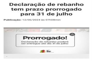 DECLARAÇÃO DE REBANHO