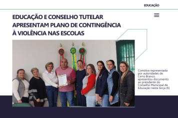 Cerro Branco apresenta Plano de Contingência à violência nas escolas 