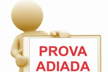 PROVAS DO CONCURSO PÚBLICO SÃO NOVAMENTE ADIADAS