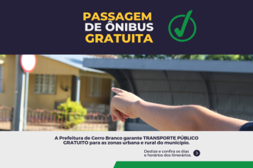 Prefeitura Municipal anuncia transporte gratuito para o interior