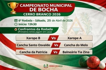 Municipal de Bocha - 6ª Rodada