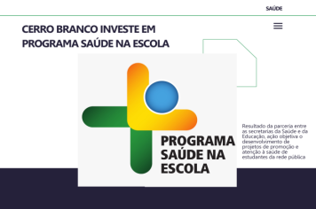 Cerro Branco investe em programa Saúde na Escola