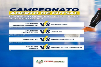 CAMPEONATO ABERTO DE FUTSAL 2025