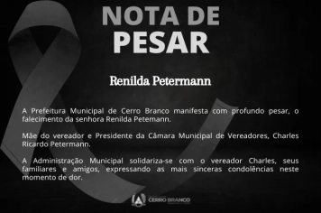 NOTA DE PESAR 