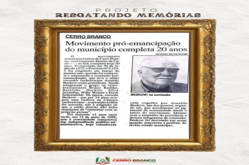 PROJETO RESGATANDO MEMÓRIAS