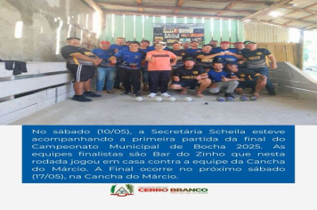 FINAL DA BOCHA