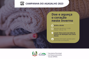 Secretaria de Desenvolvimento Social lança Campanha do Agasalho 2023