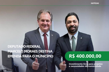Cerro Branco recebe emenda de R$ 400 mil do deputado Federal Marcelo Moraes 