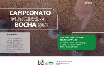 Campeonato Municipal de Bocha chega à segunda fase