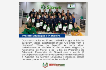 PROJETO EDUCAÇÃO FINANCEIRA: EMEB AUGUSTO SCHULTZ