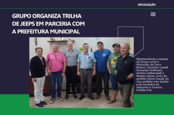 Grupo de jipeiros organiza trilha em parceria com a Prefeitura Municipal