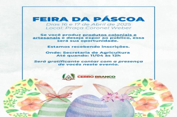 VEM AÍ... FEIRA DA PÁSCOA