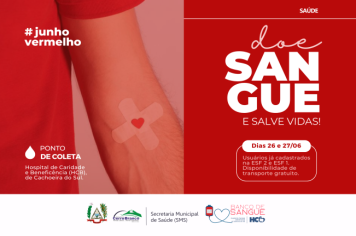 Junho Vermelho: Saúde mobiliza doadores de sangue no HCB