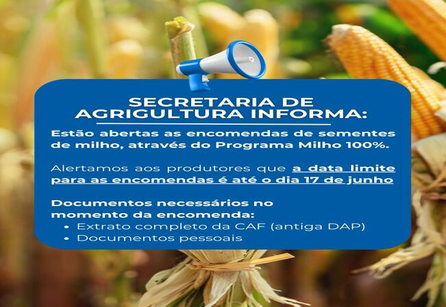 SECRETAIRA DE AGRICULTURA INFORMA