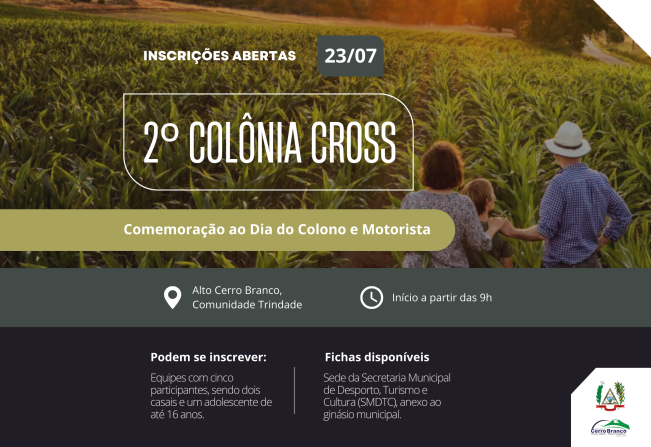 Inscrições abertas para o 2º Colônia Cross