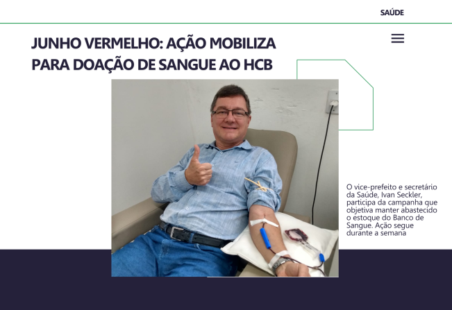 Secretaria de Saúde faz mobilização para doação de sangue