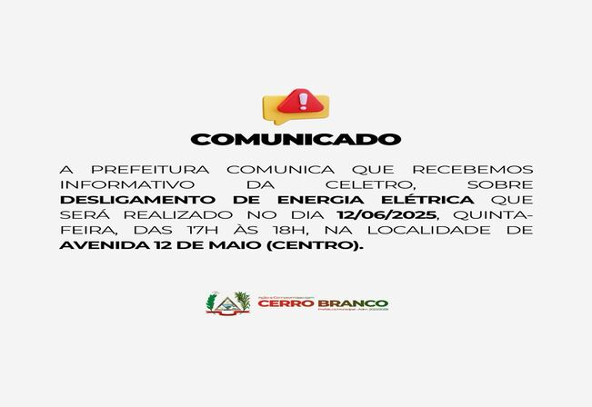 DESLIGAMENTO DE ENERGIA
