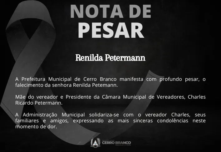 NOTA DE PESAR 