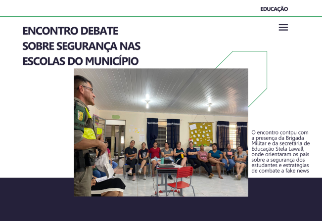 Encontro debate sobre segurança nas escolas do município