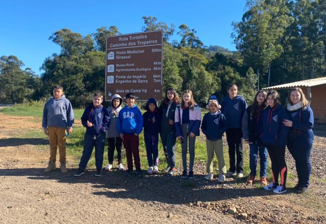 Alunos da Carlos visitam o Caminho dos Tropeiros em Candelária