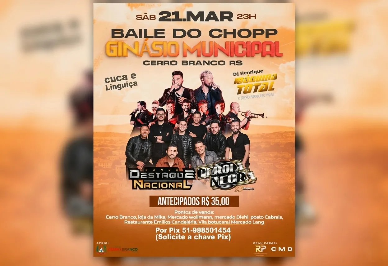 Baile do Chopp em Cerro Branco 