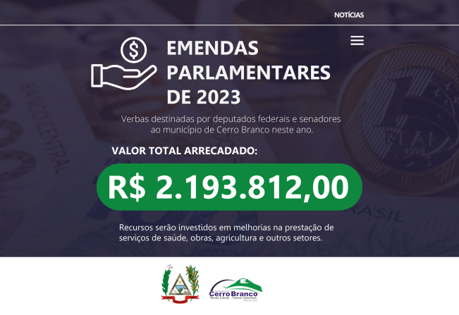 Prefeito Edson Lawall garante mais de R$ 2 milhões em emendas para Cerro Branco em 2023
