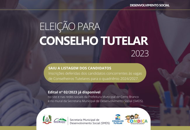 Conheça quem são os candidatos ao Conselho Tutelar 2024/2027