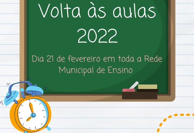 Datas do início das aulas na Rede Municipal