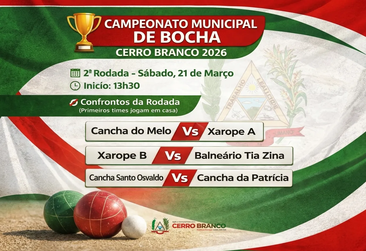 Municipal de Bocha - 2ª Rodada